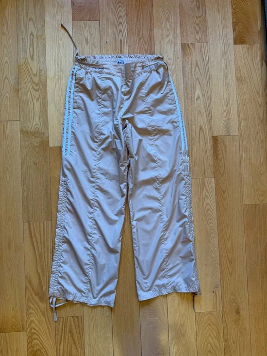 Adidas Origianal Women’s Classic Parley Track Pants Tan - High Waist - Picture 6 of 11